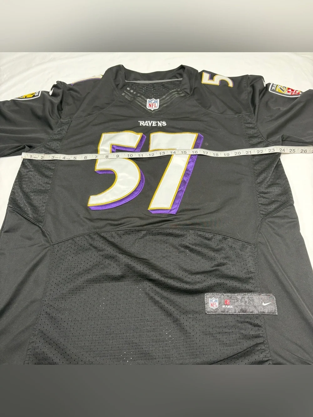 Nike On Field CJ Mosley #57 Black Baltimore Ravens Football Jersey Men’s 48